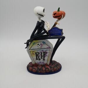 NEW Jim Shore Disney Traditions JACK ON GRAVESTONE 8.5" Figurine 6010866 READ